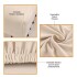 Funda Cubre Sillas Universal Comedor Elastizada Lavable X2 Variante Color Gris Oscuro