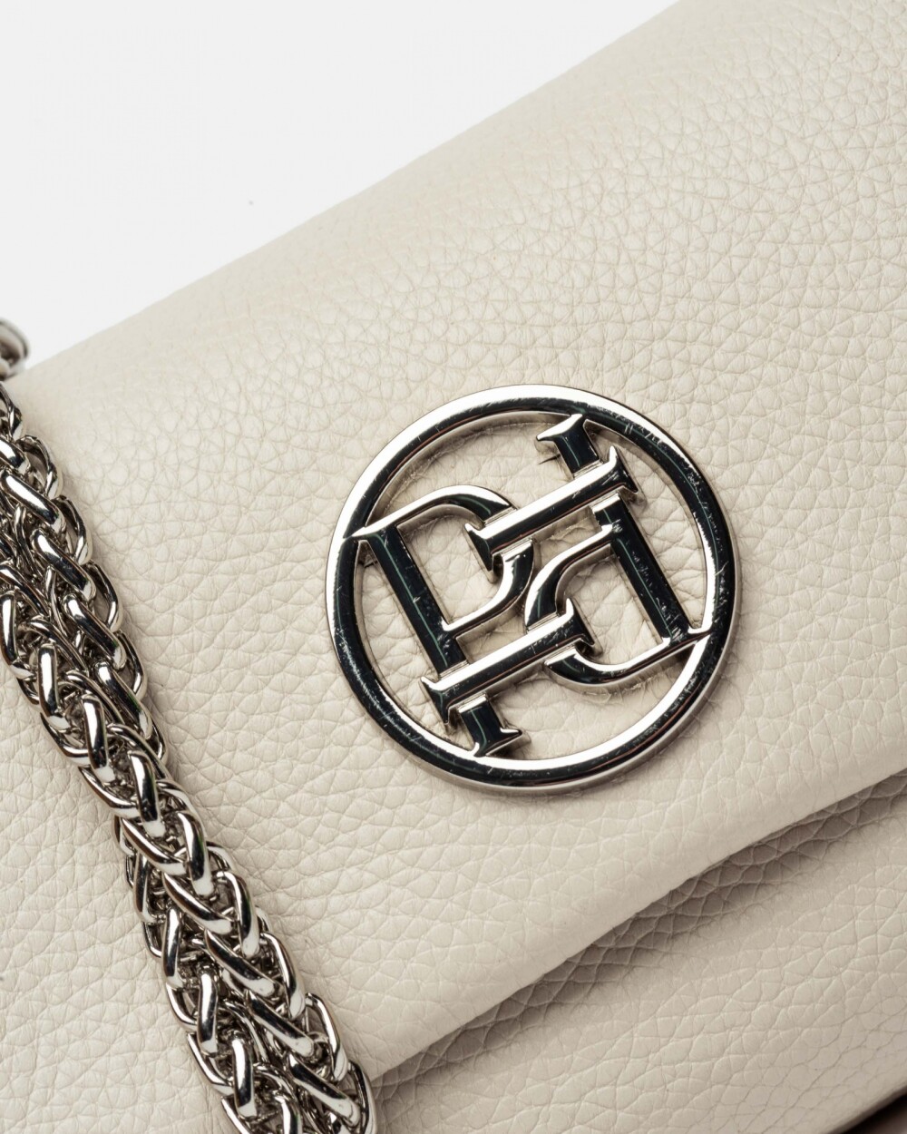 Mini Bag Bloom En Cuero Graneado Natural