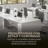 Silla Oficina Escritorio Patas Fijas Respaldo Anatomico Ejecutiva Silla Oficina Escritorio Patas Fijas Respaldo Anatomico Ejecutiva