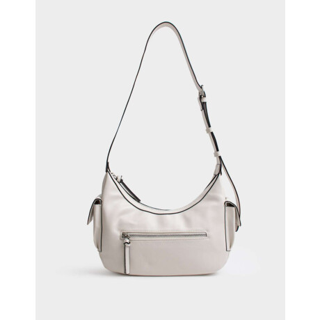 Bandolera Multipocket B&w Blanco Crudo