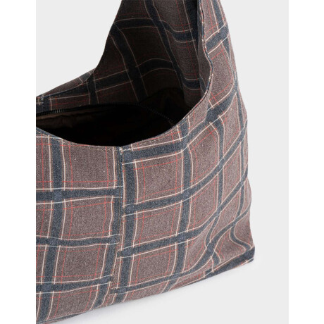 Cartera Saca Cuadrillé Estampado Escoces