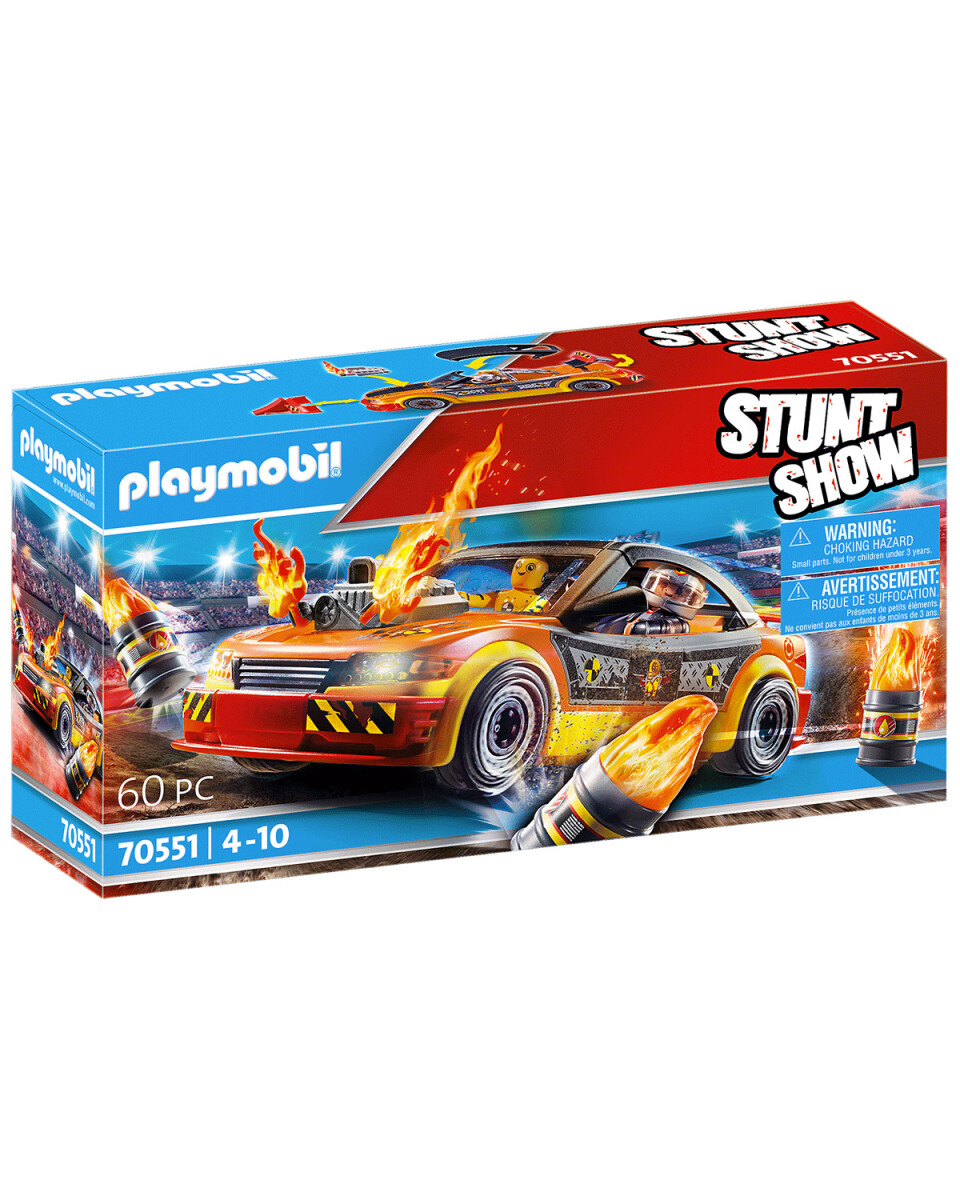 Playmobil Stunt Show auto de acrobacias Crashcar 60 piezas 