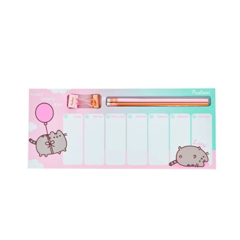 Planner semanal con accesorios Pusheen MAW Mooving Planner Semanal Con Accesorios Pusheen Maw Mooving