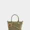 City Cartera Mini City Con Charm - Verde Oliva
