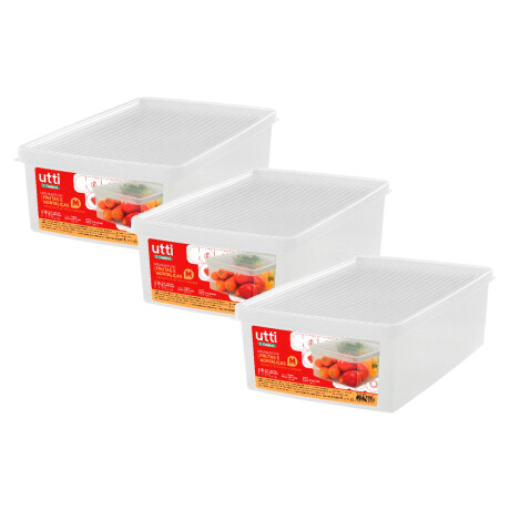 Set x3 Caja G 10,3 lts TRANSPARENTE