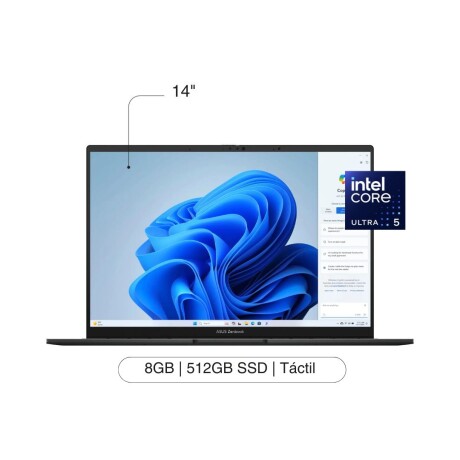 Notebook ASUS Zenbook Q415MA-U5512 14' OLED Touch 512GB / 8GB Core Ultra 5 Notebook ASUS Zenbook Q415MA-U5512 14' OLED Touch 512GB / 8GB Core Ultra 5