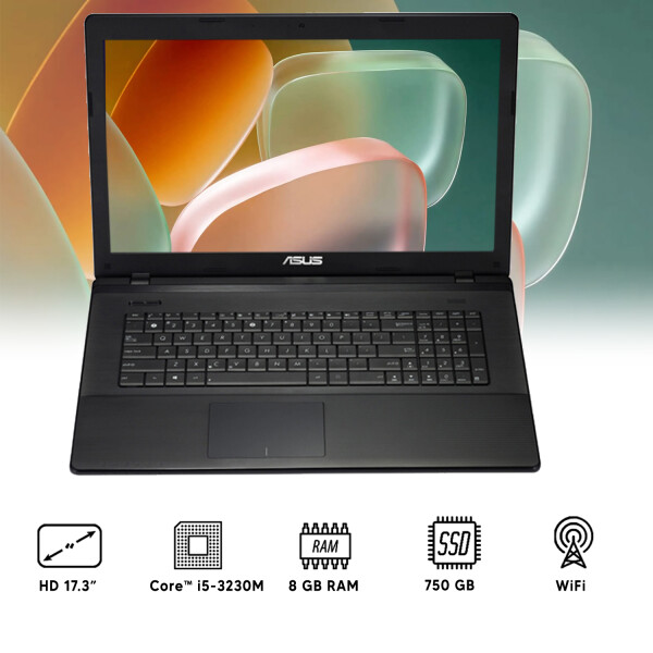 Notebook Asus X75a Intel I5 8gb Ram 750gb 17.3" NOTEBOOK RFPL ASUS X75A I5/8/750/17.3"