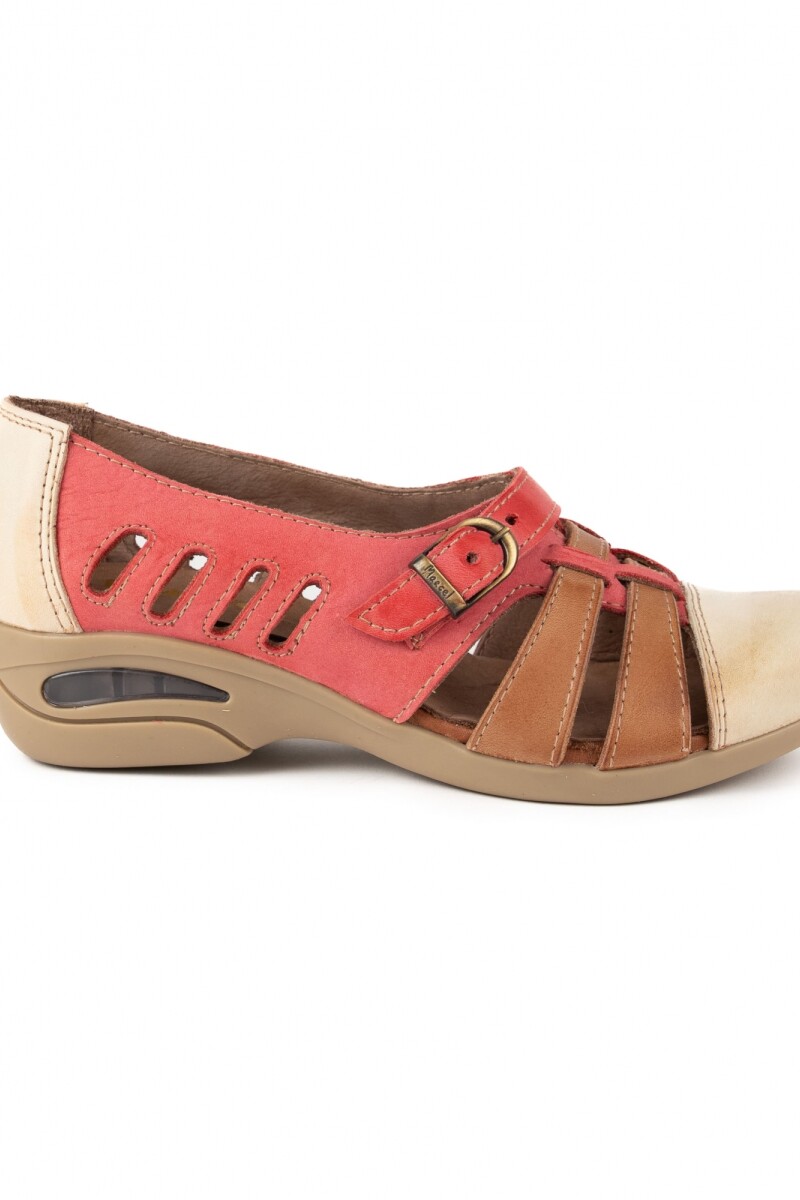 ZAPATO BURBUJA Rojo Combinado