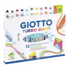 Marcadores Giotto Turbo Giant 12 Colores Marcadores Giotto Turbo Giant 12 Colores