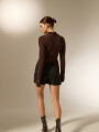 Short Pollera Brivana Negro