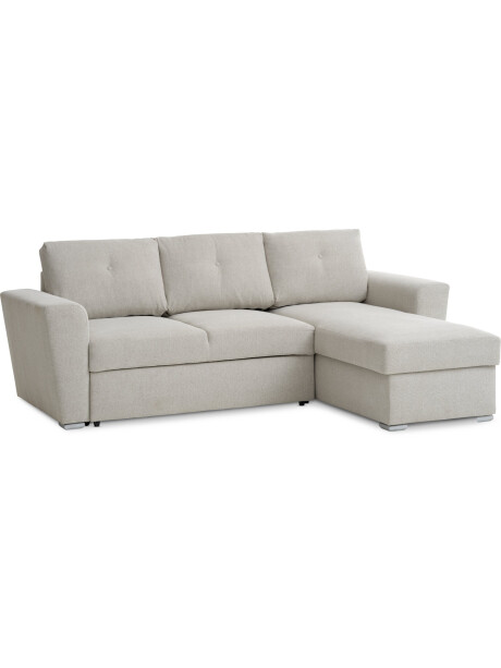 Sofá cama VEJLBY chaise longue tela arena Sofá cama VEJLBY chaise longue tela arena
