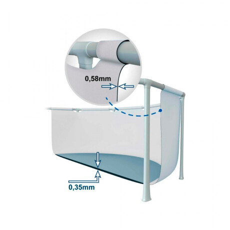 Piscina Intex Prisma Frame 457 x 122 cm Gris