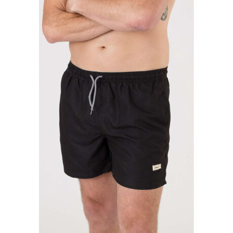 Short basic liso Negro