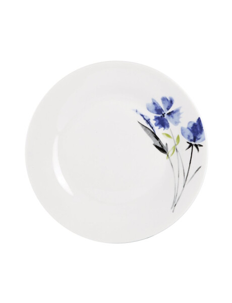 PLATO POSTRE PORCELANA 19CM FLORES AZULES PLATO POSTRE PORCELANA 19CM FLORES AZULES