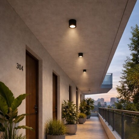 Luminaria Roma Exterior 5W Negro Luminaria Roma Exterior 5W Negro