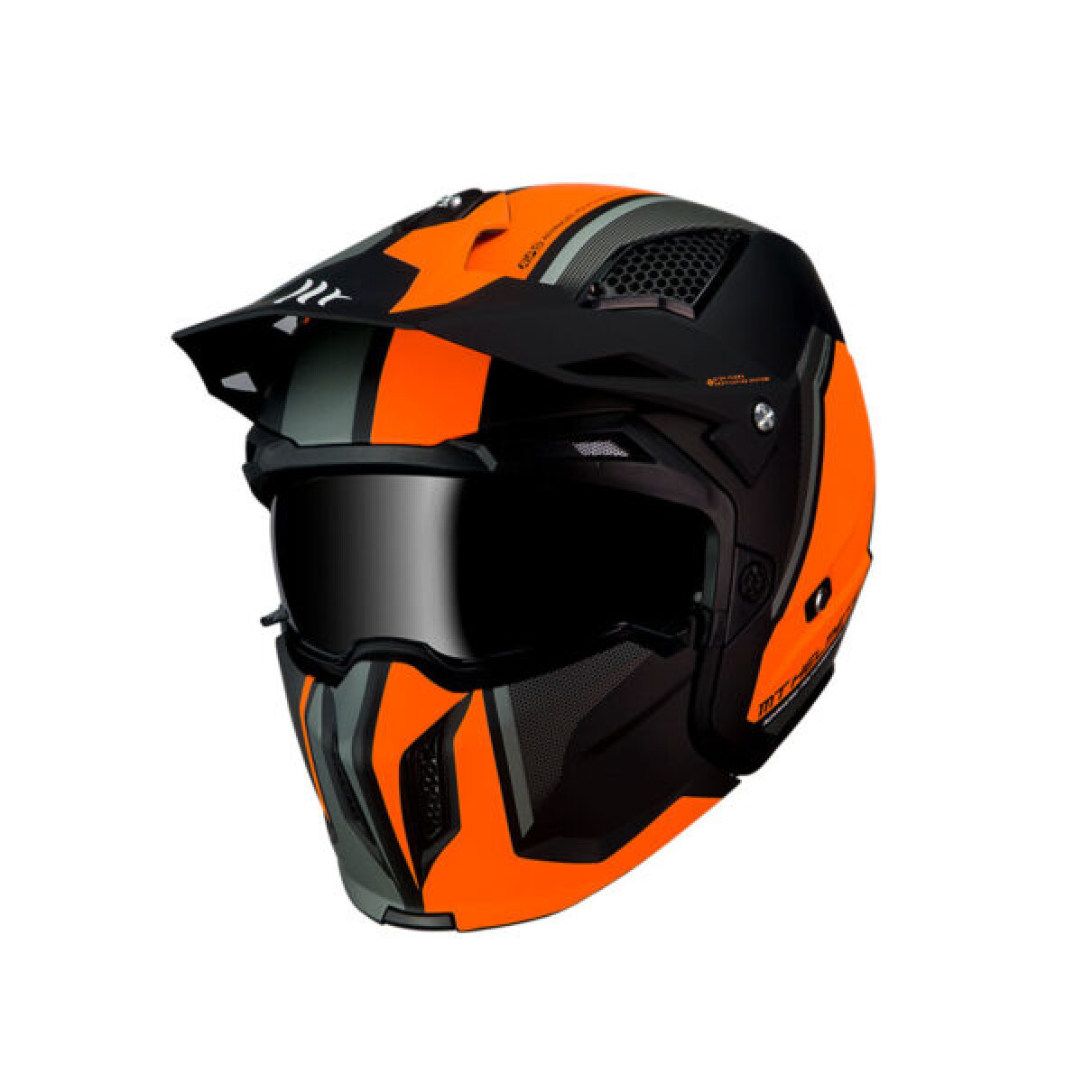 Casco MT Streetfighter SV + visor extra - Naranja 
