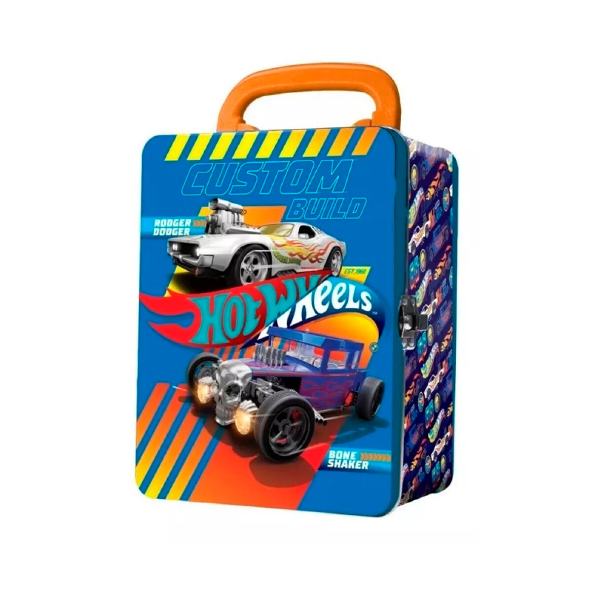 Hot Wheels Porta Autos Metálico - Custom Build 
