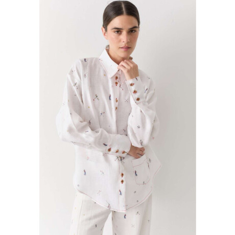 Pre Venta Camisa Print Team Blanco