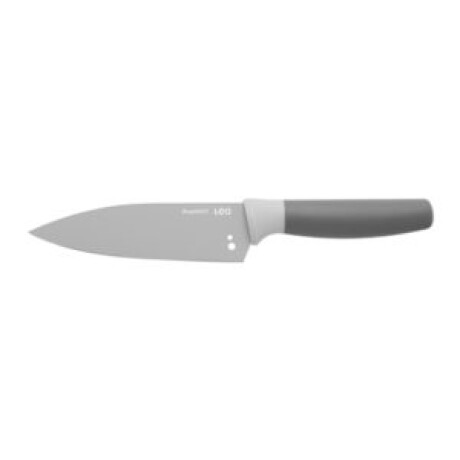 Cuchillo chef con pelador de hierbas gris Cuchillo chef con pelador de hierbas gris