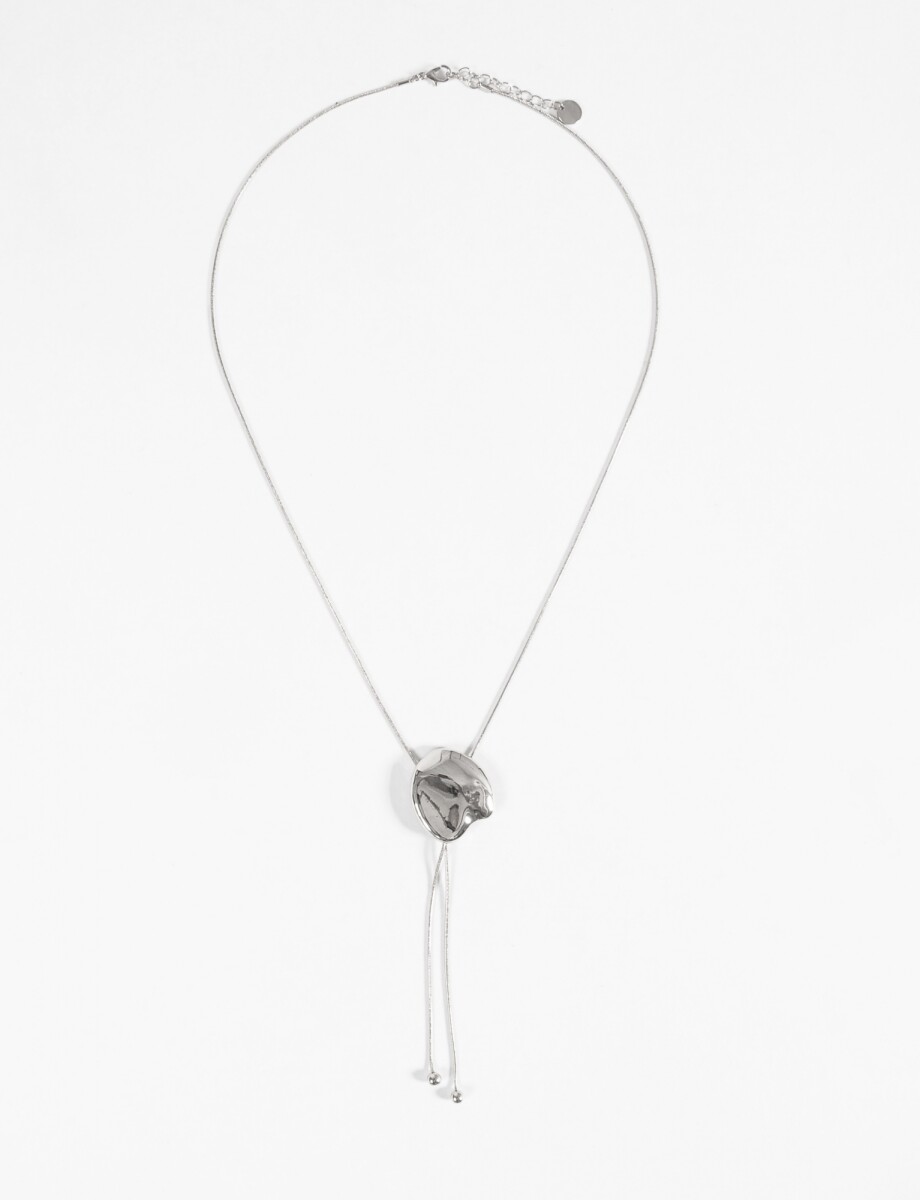 Collar regulable metallic - plateado 