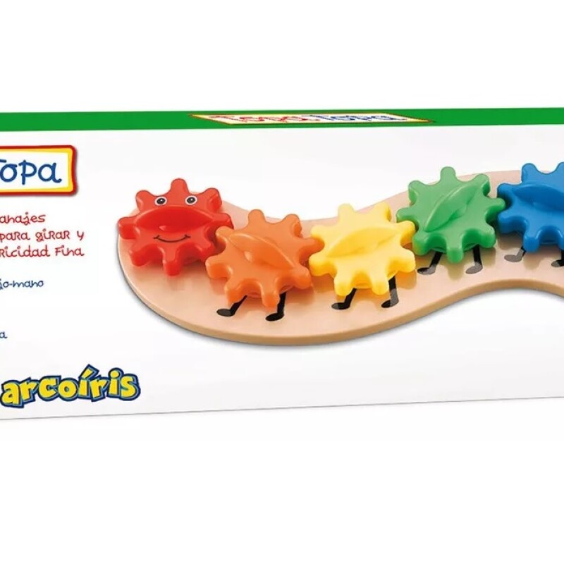 Oruga Arcoíris De Engranajes Motricidad Fina Oruga Arcoíris De Engranajes Motricidad Fina