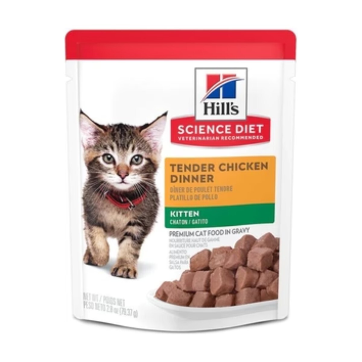 HILLS SD KITTEN TENDER CHICKEN POUCH 80 GR 