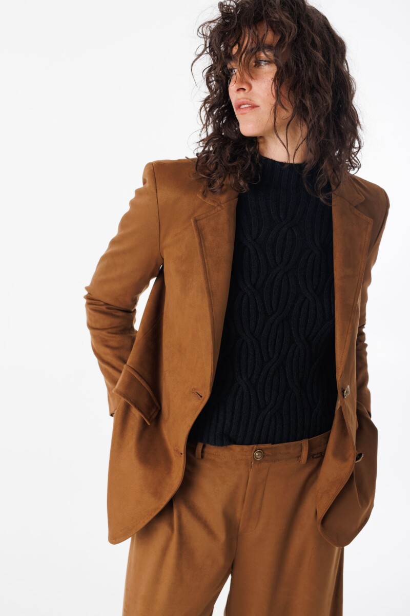 Blazer Suede Camel