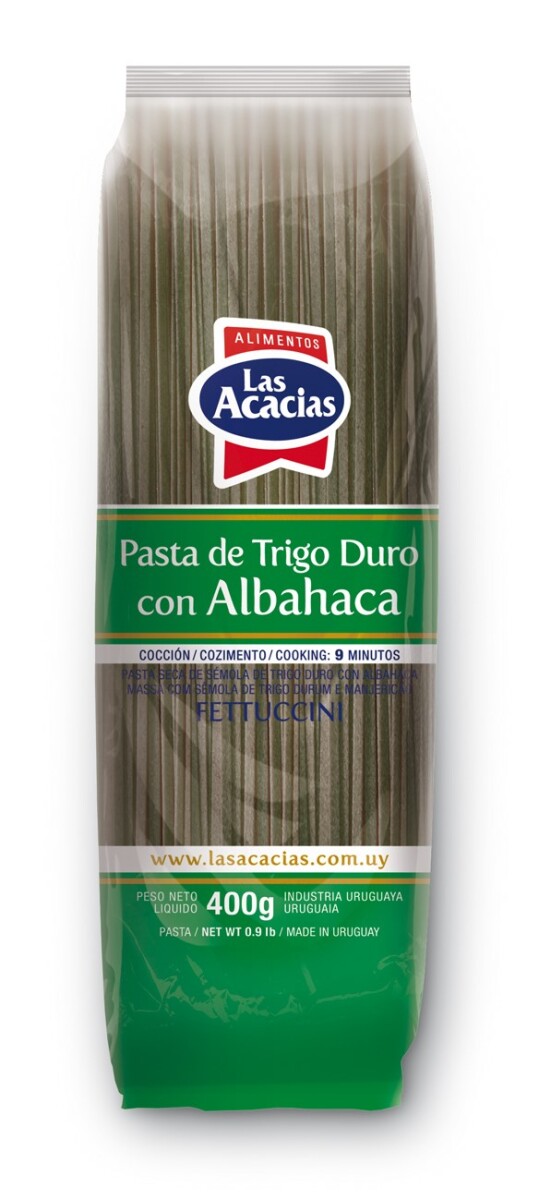 FIDEO LAS ACACIAS ALBAHACA 400G FETTUCCINI 