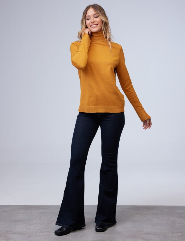 Polera Basica MOSTAZA