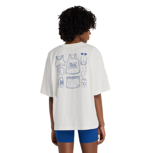 Remera New Balance Outfit Layout - Blanco Remera New Balance Outfit Layout - Blanco