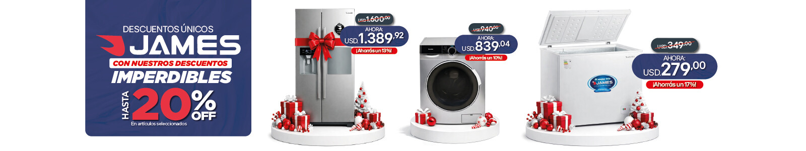 IMPERDIBLES de JAMES - Descuentos exclusivos en La Tentación