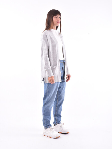 SACO MOSCU GRIS MELANGE C