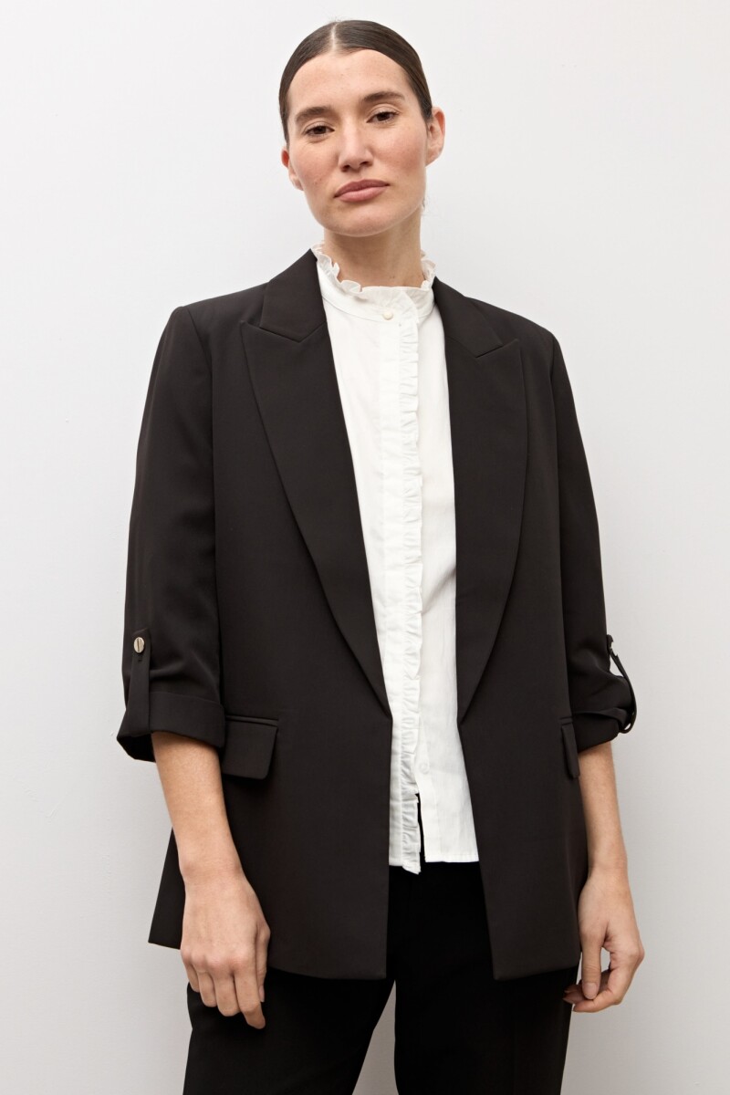 Blazer recto negro