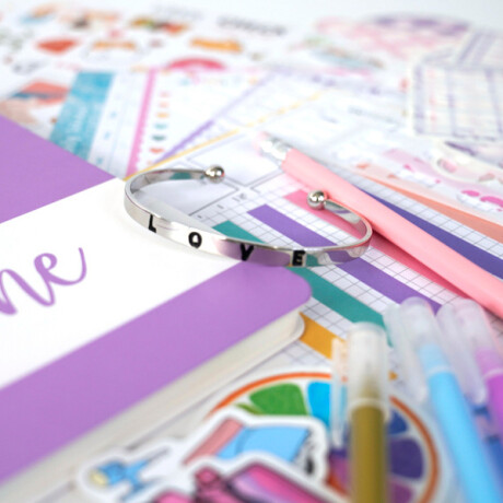 Set De Papelería Infantil Pastel Lila