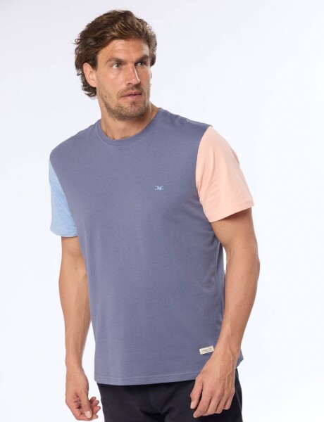 REMERA LISA COMBINADA Lila