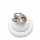 Anillo con flor al centro y zirconias Anillo con flor al centro y zirconias