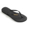 Sandalias de Mujer Havaianas Slim Logo Metallic Negro - Dorado