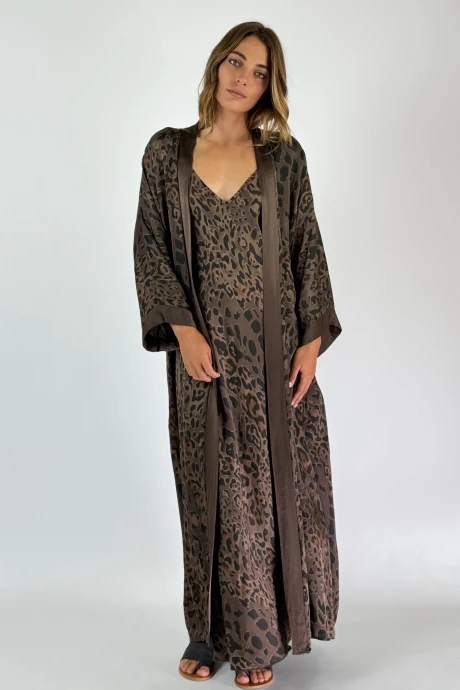 KIMONO KRADUK marron talle unico