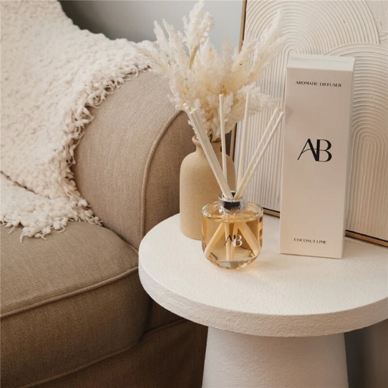 DIFUSOR DE AROMA 200ML COCONUT LIME BLANCO DIFUSOR DE AROMA 200ML COCONUT LIME BLANCO