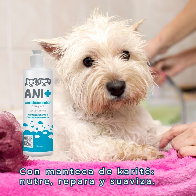 ACONDICIONADOR ANI+ CON MANTECA DE KARITÉ Y ACEITE DE ALMENDRA DULCE PARA PERROS Y GATOS 280 ML ACONDICIONADOR ANI+ CON MANTECA DE KARITÉ Y ACEITE DE ALMENDRA DULCE PARA PERROS Y GATOS 280 ML