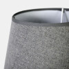 LAMPARA GRIS OSC C/BASE CERAMICA BLANCO P/MESA Unica