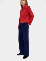 Pantalón Vaquero Efecto Terciopelo azul