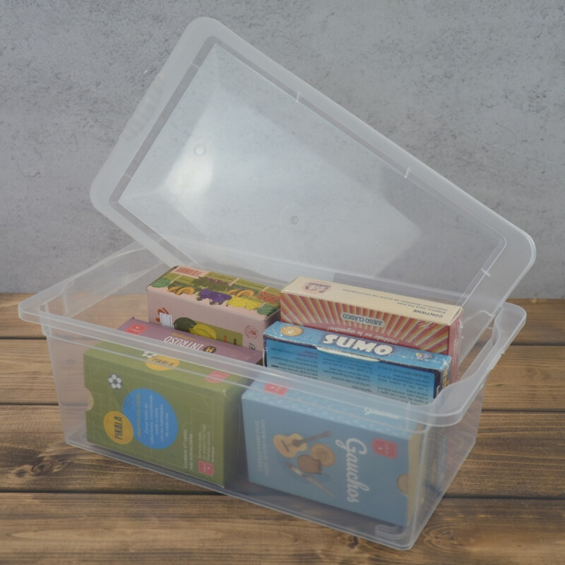 Caja organizadora 5,5lt TRANSPARENTE