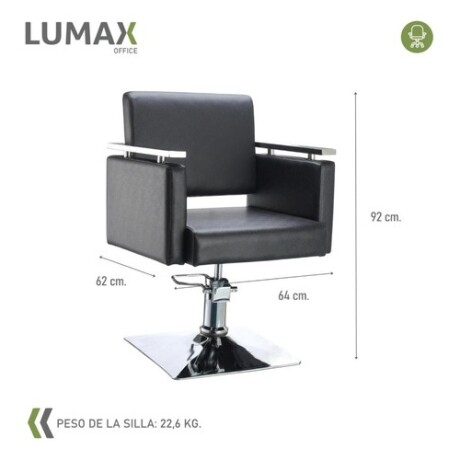 Sillon de Peluqueria y Barberia Hidraulico Giratorio Negro