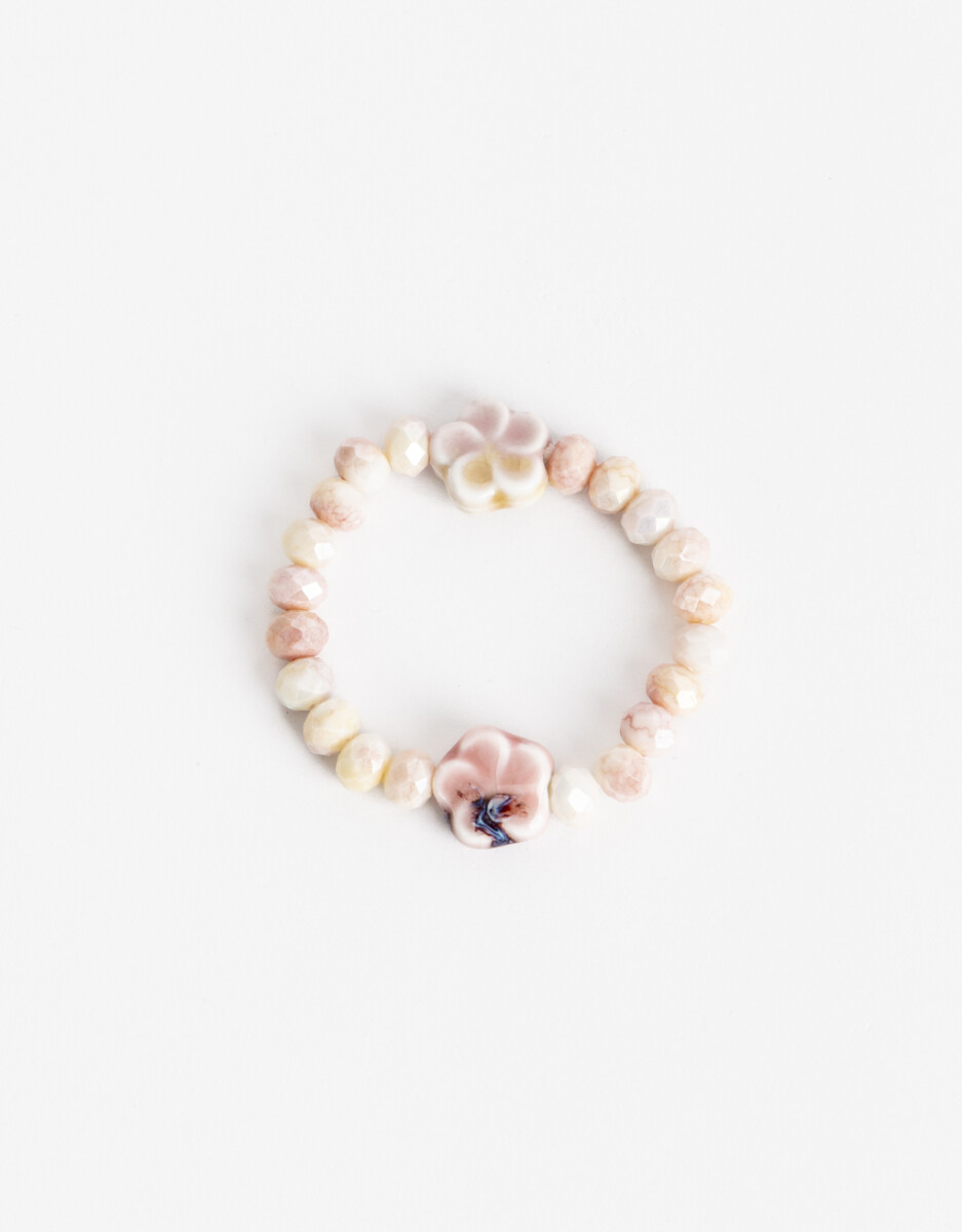 Pulsera Elástica Beads Y Dijes Para Niñas 