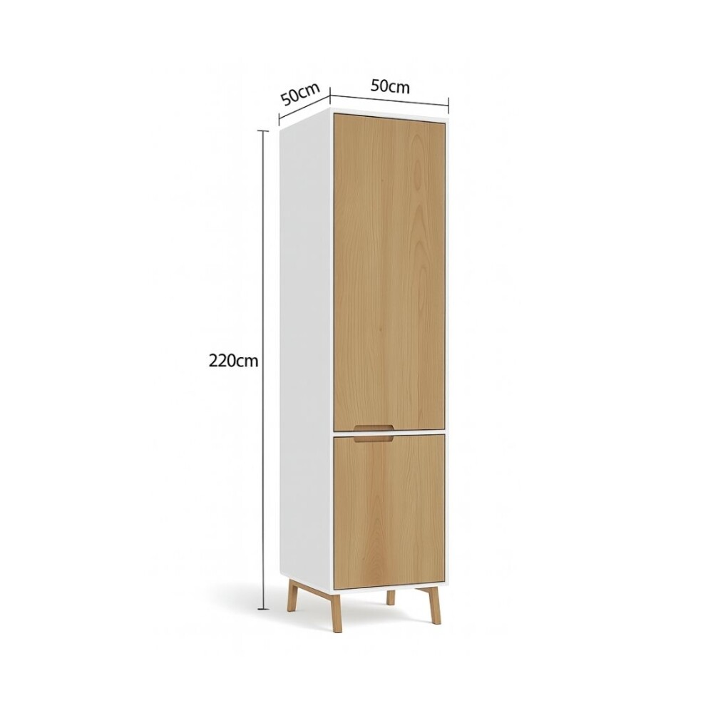 PANELERO - DESPENSERO 2 PUERTAS LINEA WOOD BLANCO