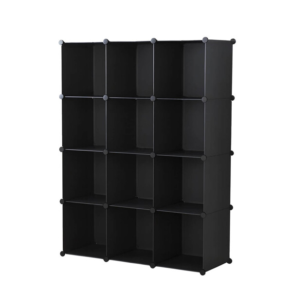 Estantería Biblioteca IMBACK IBK-PLC009 | 12 Cubos Modulares, Compacta, Resistente y Versátil Negro Estantería Biblioteca IMBACK IBK-PLC009 | 12 Cubos Modulares, Compacta, Resistente y Versátil Negro