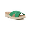 Sandalia Casual Mujer Beira Rio Tiras Cruzadas Verde