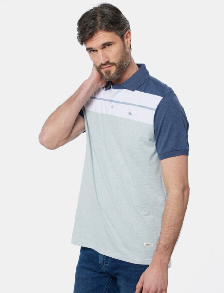 POLO JERSEY RAYADA Azul