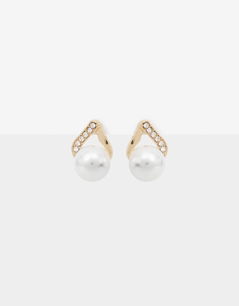 Aros Gota Con Perla 